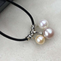 ELEISPL 4 PCS 9.5-10MM FW Pearls Pendant Necklace  #602-49