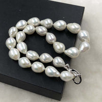 ELEISPL JEWELRY 12-14MM Drop Pearls Necklace  #502-38