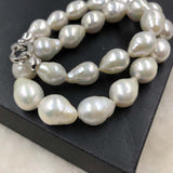 ELEISPL JEWELRY 12-14MM Drop Pearls Necklace  #502-38