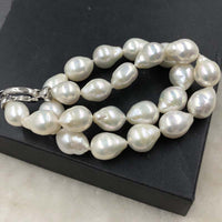 ELEISPL JEWELRY 12-14MM Drop Pearls Necklace  #502-38