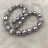 ELEISPL 11-14MM  1 Strand Thick Kasumi Gray Pearls Loose String 37cm #502-45-1