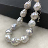 ELEISPL JEWELRY 11-12MM Gray Kasumi Pearls Bracelet #502-45-2