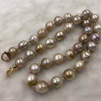 ELEISPL JEWELRY 52CM Long Style Kasumi Pearl Necklace 11-14mm Free Bracelet #502-45-9