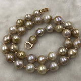 ELEISPL JEWELRY 52CM Long Style Kasumi Pearl Necklace 11-14mm Free Bracelet #502-45-9