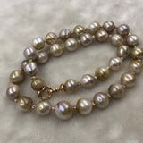 ELEISPL JEWELRY 52CM Long Style Kasumi Pearl Necklace 11-14mm Free Bracelet #502-45-9