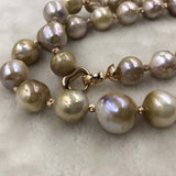 ELEISPL JEWELRY 52CM Long Style Kasumi Pearl Necklace 11-14mm Free Bracelet #502-45-9