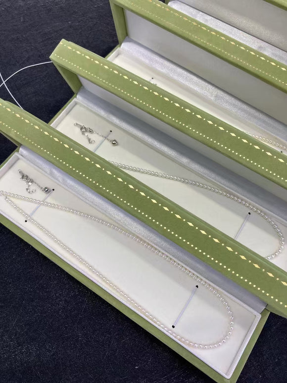 2025 Newly 3-3.5mm White Near Round Stunning FW Pearl Necklace