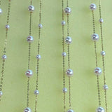 Newly AAA FW Akoya Pearl 2rows G18K Chain necklace star style 3mm 5mm round beads