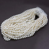 ELEISPL New wholesale 10 Qty 50cm length Thick fresh water pearl necklace 7-8mm #317