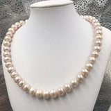 [ELEISPL] 17" 9-10mm Light Purple Pearl Necklace #22010037