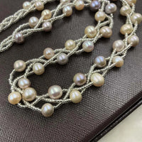 3 Qty Mixed Color Freshwater Pearls Necklace  #508-6-5