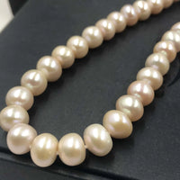 [ELEISPL] 17" 9-10mm Light Purple Pearl Necklace #22010037