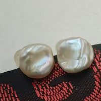 NEW Wholesale 15 Pairs Natural Baroque Pearl Sterling Silver Studs Earrings Mixed