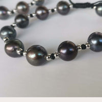 Wholesale Handcraft Jewelry Black Genuine Pearl Bracelet adjust Length