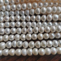 Wholesale 10 Strands 10mm White Freshwater Pearl Strings