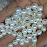 lots 1000g big hole freshwater loose pearls