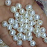 lots 1000g big hole freshwater loose pearls