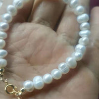 Newly Wholesale 100Strands 6-7mm White Freshwater Pearl Bracelets