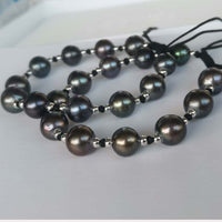 Wholesale Handcraft Jewelry Black Genuine Pearl Bracelet adjust Length