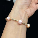 10 PCS 10-11mm near round kasumi pearl bracelets