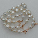 wholesale 5 pieces 9-11mm natural furrow kasumi pearl bracelets