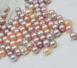 Stunning 20 PCS Natural 4mm 5mm 6mm round half drilled Freshwater pearl No:2818