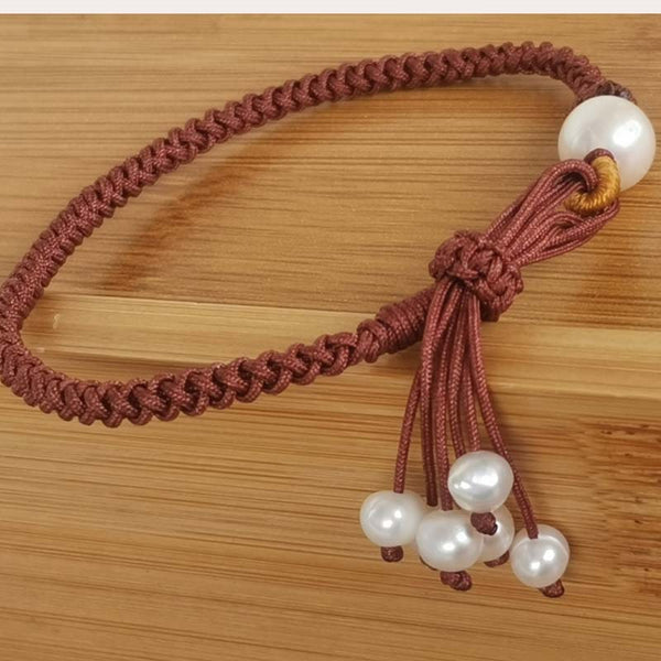 Amazing Handcraft Jewelry For Girl Cord Bangle FW Pearl Bracelet