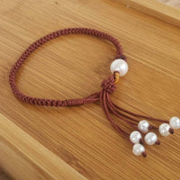 Amazing Handcraft Jewelry For Girl Cord Bangle FW Pearl Bracelet