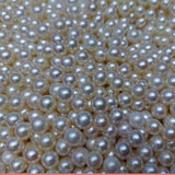 Stunning lots 30 pcs round freshwater pearl 8.5-9mm half drilled beads