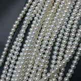 AAA Whole sale 5 strands 8mm freshwater pearl strings near round bread