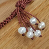 Amazing Handcraft Jewelry For Girl Cord Bangle FW Pearl Bracelet