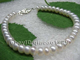 AA++ Lots of 20 strand 7mm bread freshwater pearl bracelets