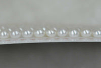 AAA160 pcs (80pairs) 5-6mm genuine freshwater pearl flat beads for earring ring