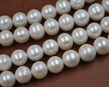 Wholesale 1 strand 11.5-13mm near round white cultured freshwater pearl