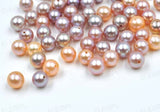 Stunning 20 PCS round half drilled Freshwater pearl  4mm 5mm 6mm round