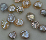 fine 10-15mm  rainbow multi-colors Baroque keshi Pearl 100g loose beads