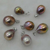 wholesale 7 pcs 11-12mm natural pearl pendants free shipping