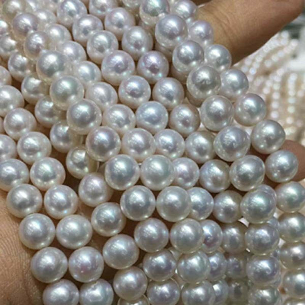 High quality 10strands 6-7mm round Akoya pearl loose strings ZJ00047