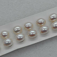 AAA 10 PAIRS 10*11-12mm near dop loose freshwater pearl half drilled