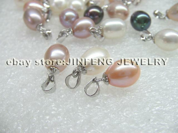 fine wholesale 100 PCS 7-8mm drop freshwater pearl pendants