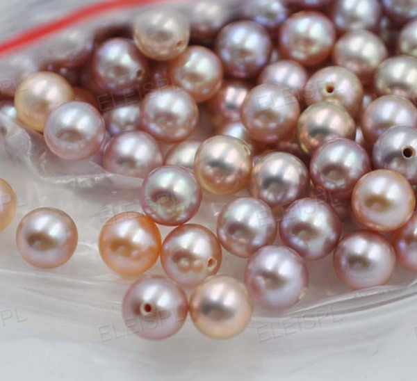 Stunning 20 PCS round half drilled Freshwater pearl  4mm 5mm 6mm round