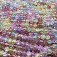 Wholesale 10 Strands Round  Crystal Beads full hole Loose Strings