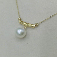 wholesale 5 style AAA round pearl pendant G18K Chain necklace with Certificate