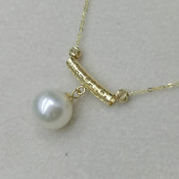 wholesale 5 style AAA round pearl pendant G18K Chain necklace with Certificate