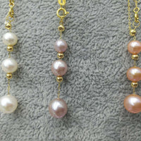 wholesale 5 style AAA round pearl pendant G18K Chain necklace with Certificate