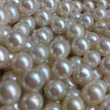 AAA LOTS 50 pcs 6mm round FW Akoya loose pearl