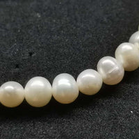 100 Qty Fashion Style White Real Pearl & Crystal Beads Elastic Bracelets Lots