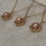 wholesale 10 Pieces Real Pearl Pendant Chain Fashion Necklace