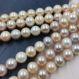 Wholesale 3 Strands Near 10mm Near Round Multi Colours Freshwater Pearl Loose Strings