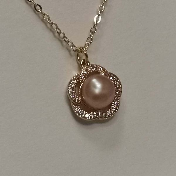 wholesale 10 Pieces Real Pearl Pendant Chain Fashion Necklace